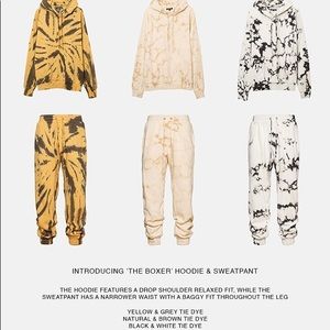 Elwood Clothing Vintage Tie Dye (Natural & Brown) Sweat Set